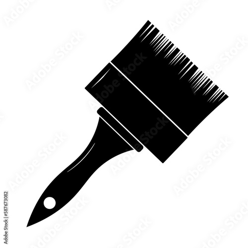 Paint brush vector icon popular and simple flat symbol for web and graphic, mobile app, logo