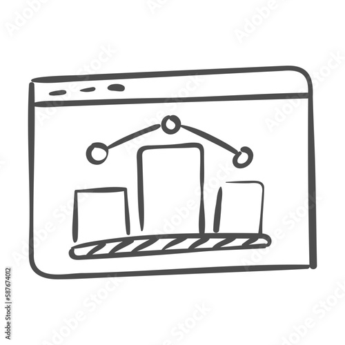 chart handdrawn icon