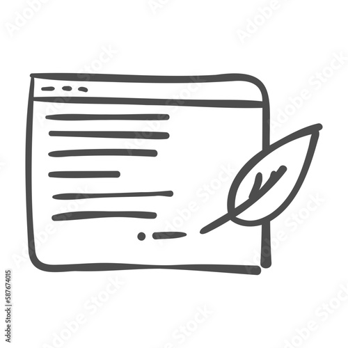 copywriting handdrawn icon