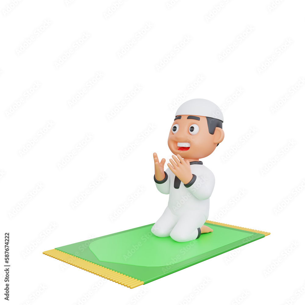 3D Character Design of a Muslim Man