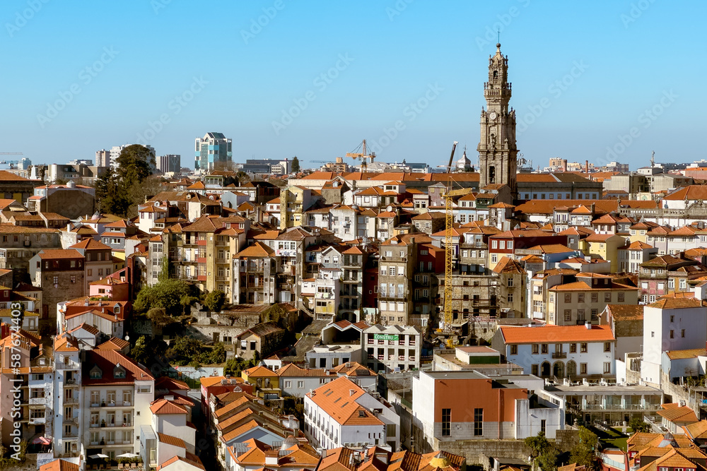 Skyline of Porto city, Portugal. High quality photo