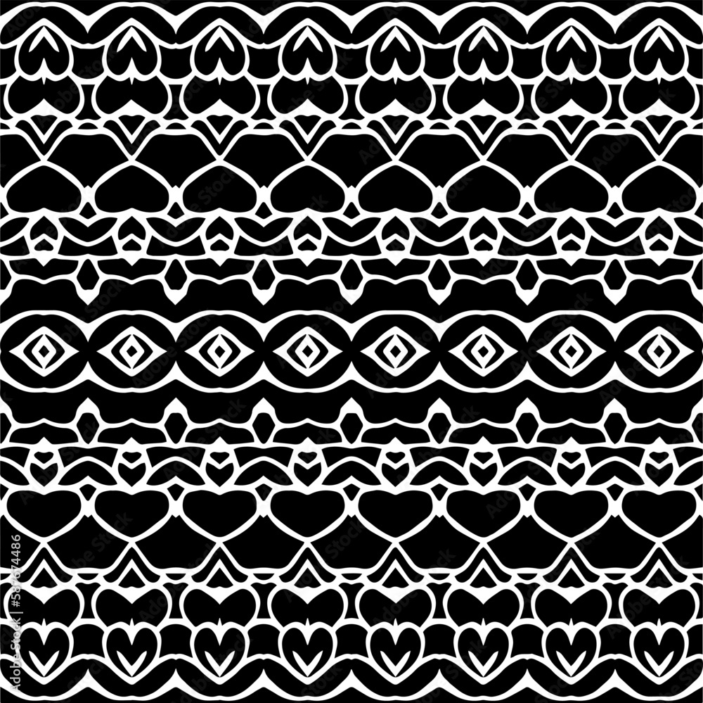 Dark background with abstract shapes. Black and white texture. Seamless monochrome repeating pattern for web page, textures, card, poster, fabric, textile. Dark background with abstract shapes. Black and white texture. Seamless monochrome repeating pattern for web page, textures, card, poster, fabric, textile.