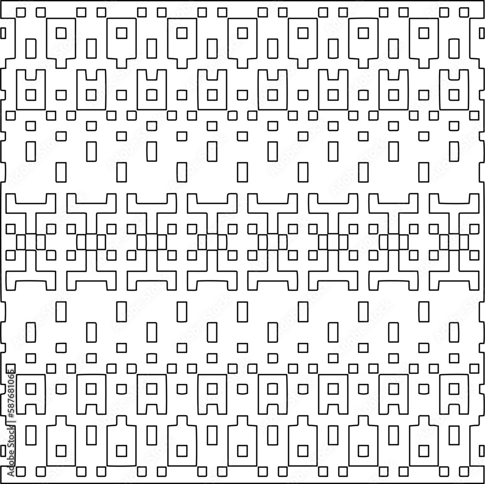 Stylish texture with figures from lines.Abstract geometric black and white pattern for web page, textures, card, poster, fabric, textile. Monochrome graphic repeating design. Stylish texture with figures from lines.Abstract geometric black and white pattern for web page, textures, card, poster, fabric, textile. Monochrome graphic repeating design.