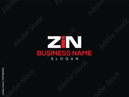 Minimalist ZIN Clothing Logo, Initial ZI zin Business Letter Logo For Your Shop photo