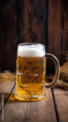 A Mug of Beer In a Rustic Setting