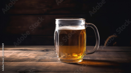 A Mug of Beer In a Rustic Setting