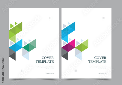 Brochure or template, annual report cover design background