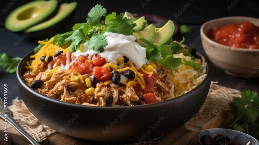 Texmex ground meat mexican food