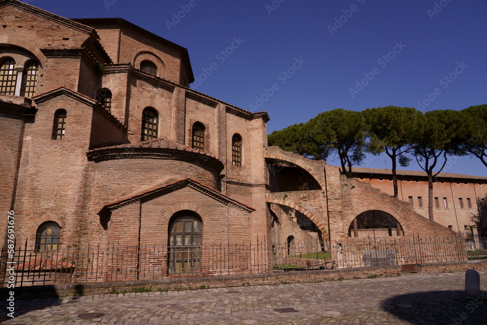 Basilica di San Vitale located in center of Ravenna
