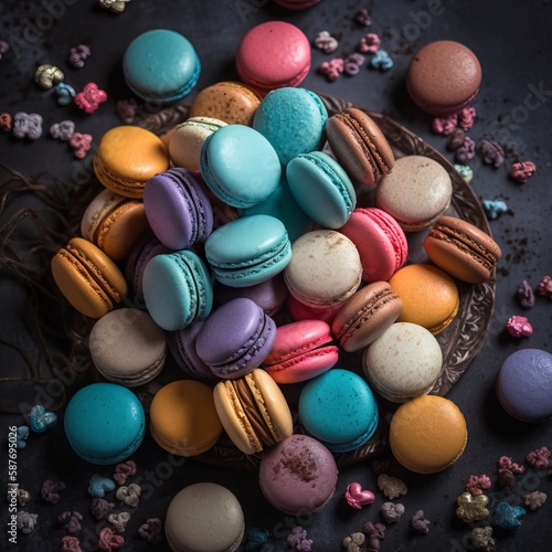 Sweet and Colorful Macarons