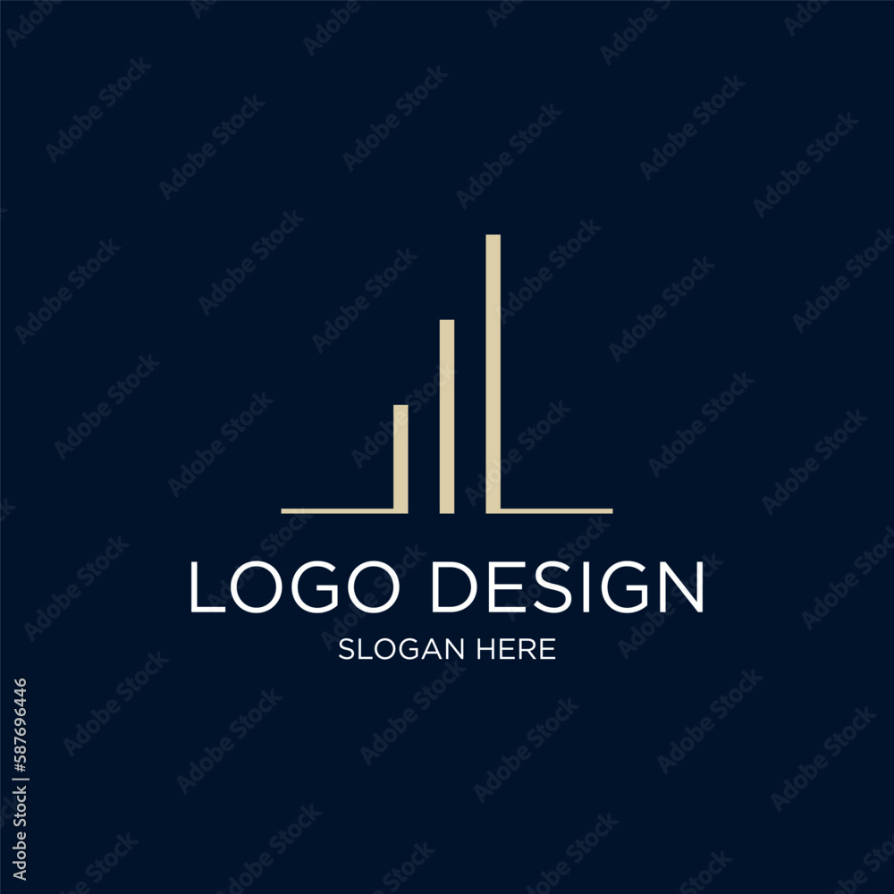 Abstract Geometric Finance Stock Exchange, Stock Cart Logo Abstract Geometric Finance Stock Exchange, Stock Cart Logo