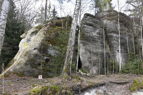 Skały Adrszpach, Czechy, Góry Stołowe, rezerwat Przyrody, 