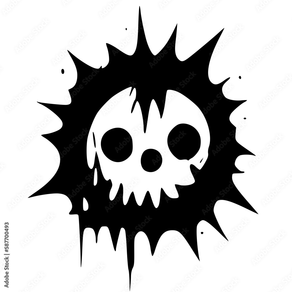 black zombie head icon black zombie head icon