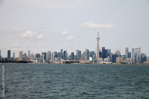 city skyline Toronto from Lake Ontario