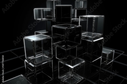 Cube 3d Render, Generative AI
