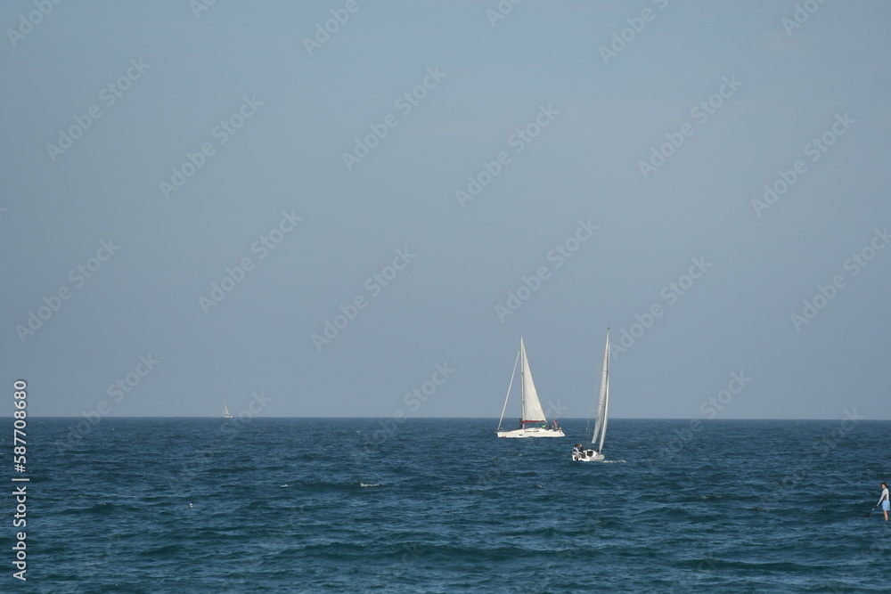 Un bateau dans la mer en espagne