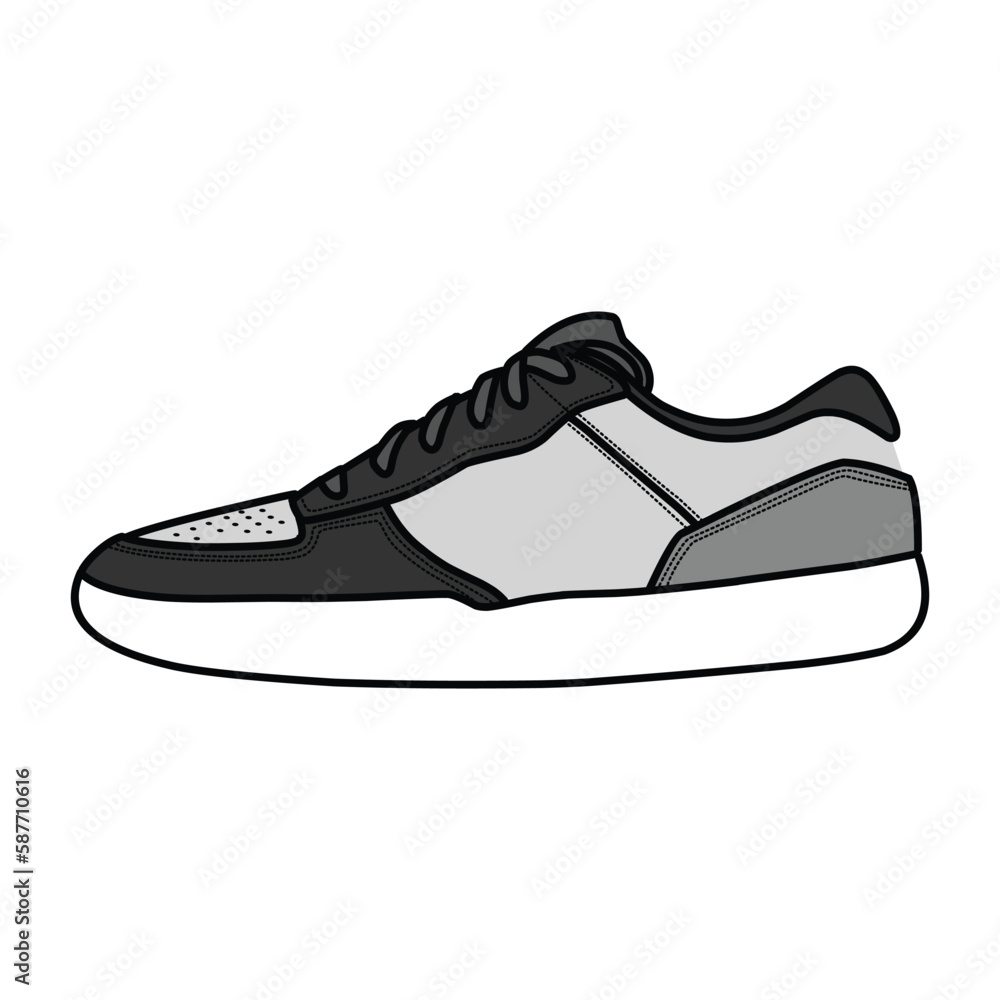 Sneakers Design with Side angle. Sport shoes . Draft. Flat design. Vector illustration. Sneakers in a flat style. Side view sneakers. Fashion sneakers. Sneakers Design with Side angle. Sport shoes . Draft. Flat design. Vector illustration. Sneakers in a flat style. Side view sneakers. Fashion sneakers.