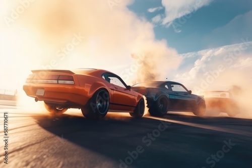 Drifting Cars and Smoke © Noize