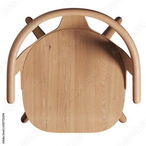 Top view of armchair