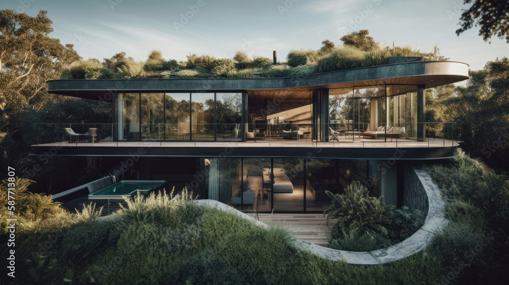 Carbon-Negative Luxury: A Stunning Eco-Conscious Home with Rooftop ...