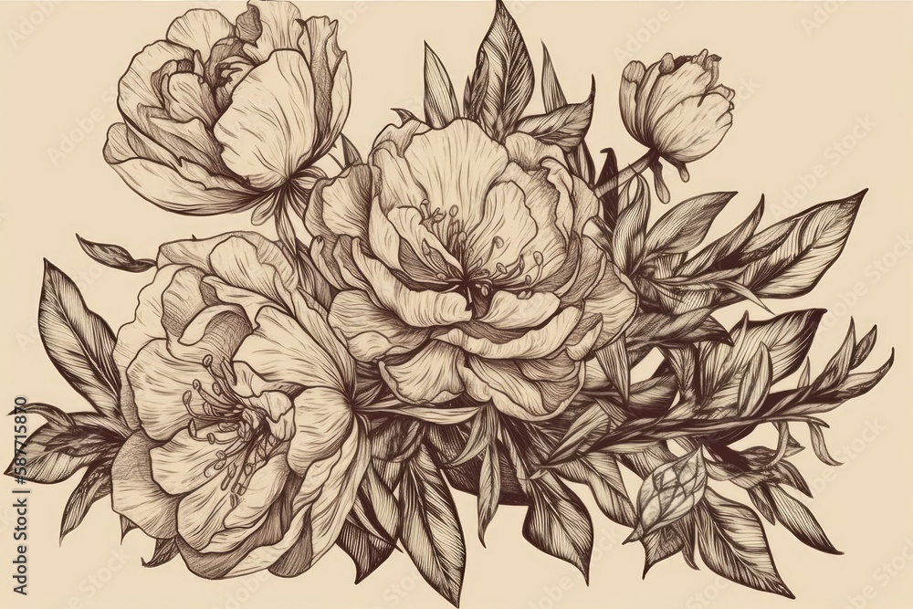 colorful and vibrant bouquet of flowers. Generative AI colorful and vibrant bouquet of flowers. Generative AI