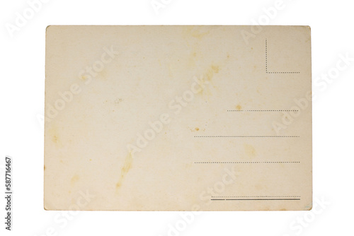 vintage postcard texture png isolated letter mail