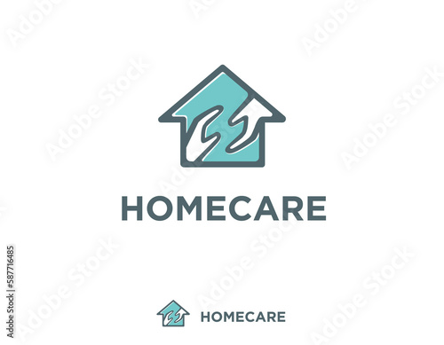 Homecare house logo design