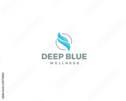 Free Download Modern abstract blue colored logo design for modern business and industry.  - GFXLoad