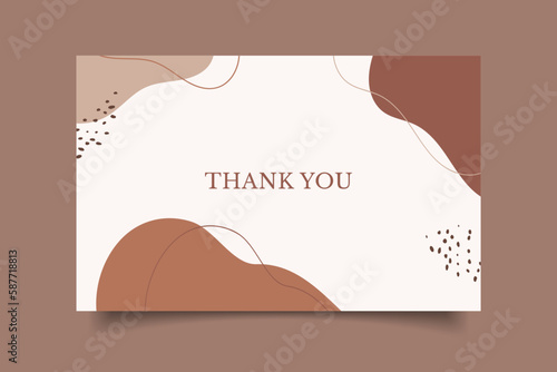 Thank you bussiness card template design collection
