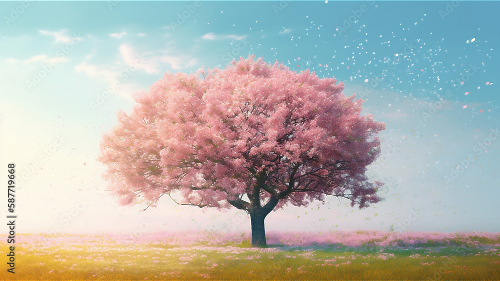 pink cherry blossom tree painting pink cherry blossom tree painting