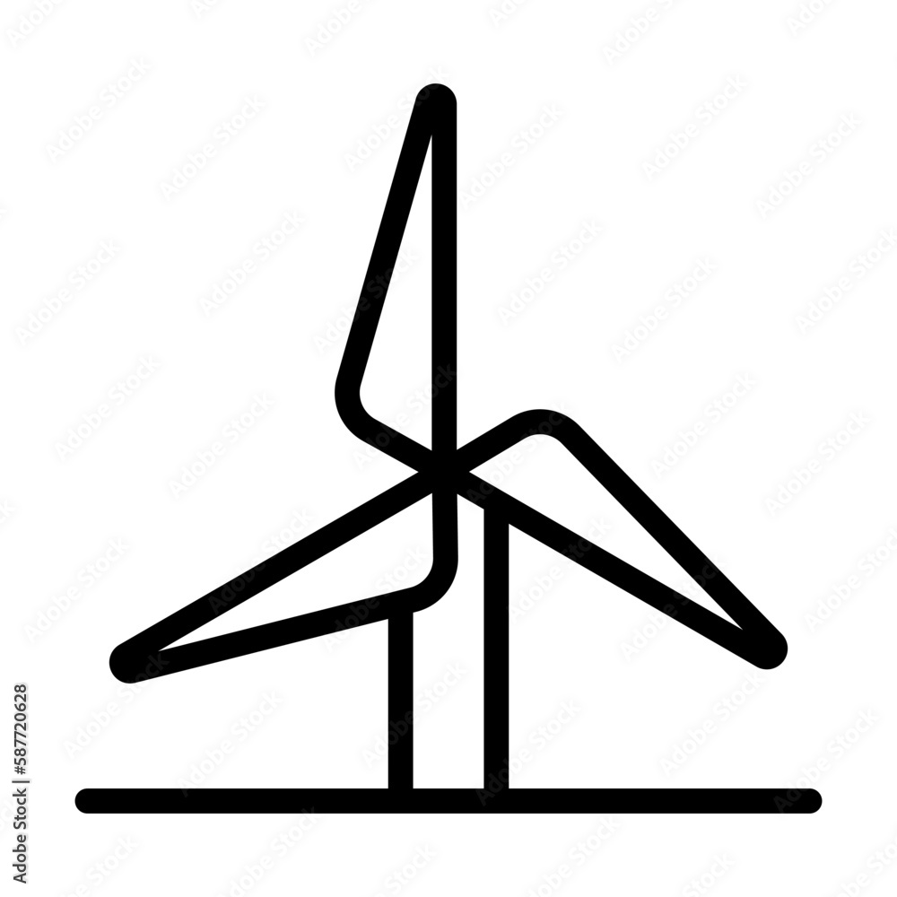 Wind turbine icon