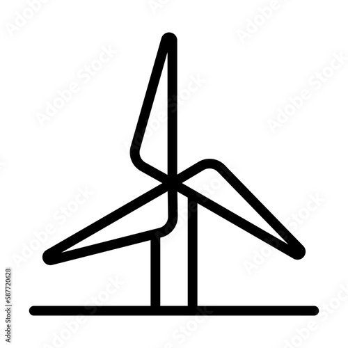 Wind turbine icon