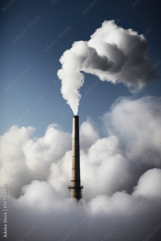 industrial chimneys smoke from factory industrial chimneys smoke from factory