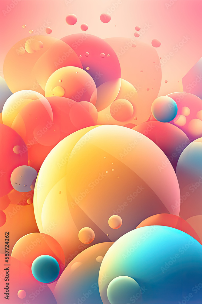 Surreal Pastel Gradient Background with Dreamy Shapes Surreal Pastel Gradient Background with Dreamy Shapes