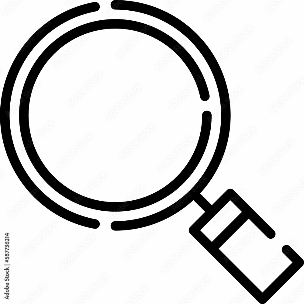 Magnifier is a lens that makes something appear larger Stock