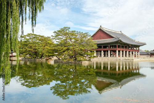 Gyeonghoeru Pavilion in Gyeongbokgung Palace  Seoul