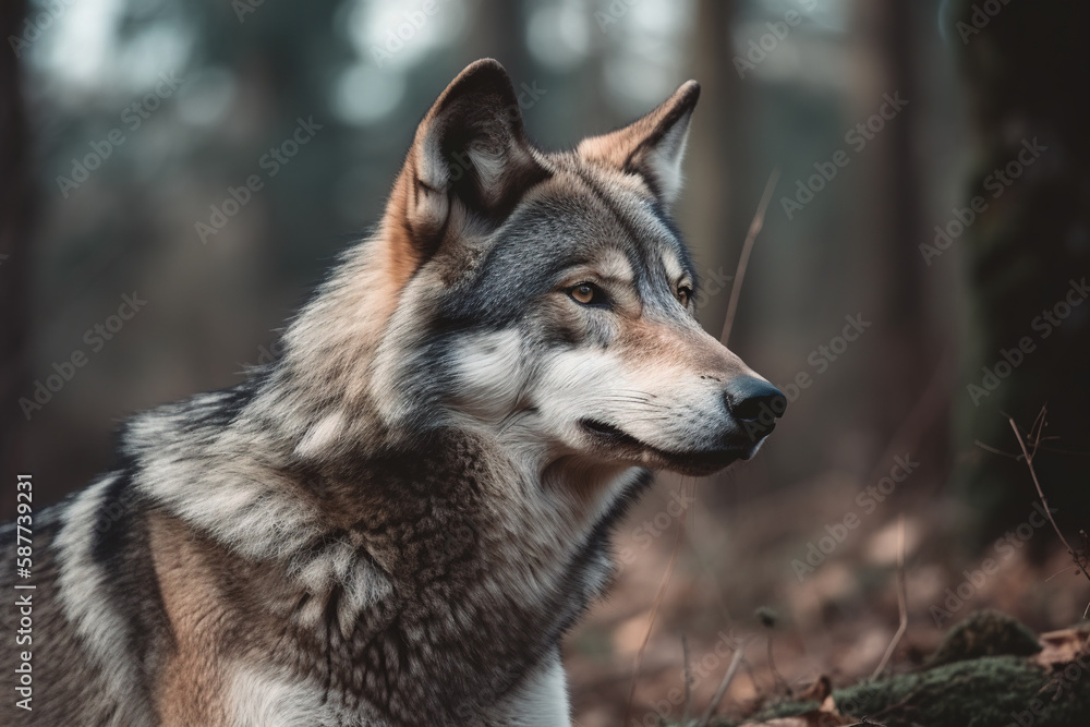 Einsamer Wanderer: Ein Wolf in seiner natürlichen Umgebung 8
