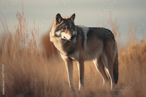 Einsamer Wanderer: Ein Wolf in seiner natürlichen Umgebung 6