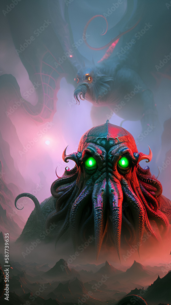 Lovecraft Art and Illustration - generative ai, üretken yapay zeka
