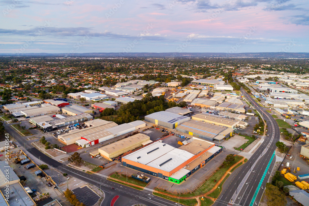 Aerial View, business park, Perth, Western Australia, Australia