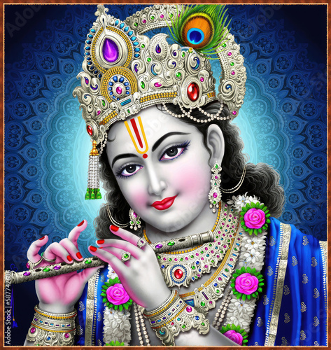 shri gopal krishna hinduism culture mythology illustration photo