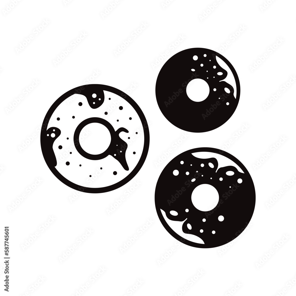 Donut vector icon. Doughnut flat sign design. Donut symbol pictogram. UX UI icon Donut vector icon. Doughnut flat sign design. Donut symbol pictogram. UX UI icon
