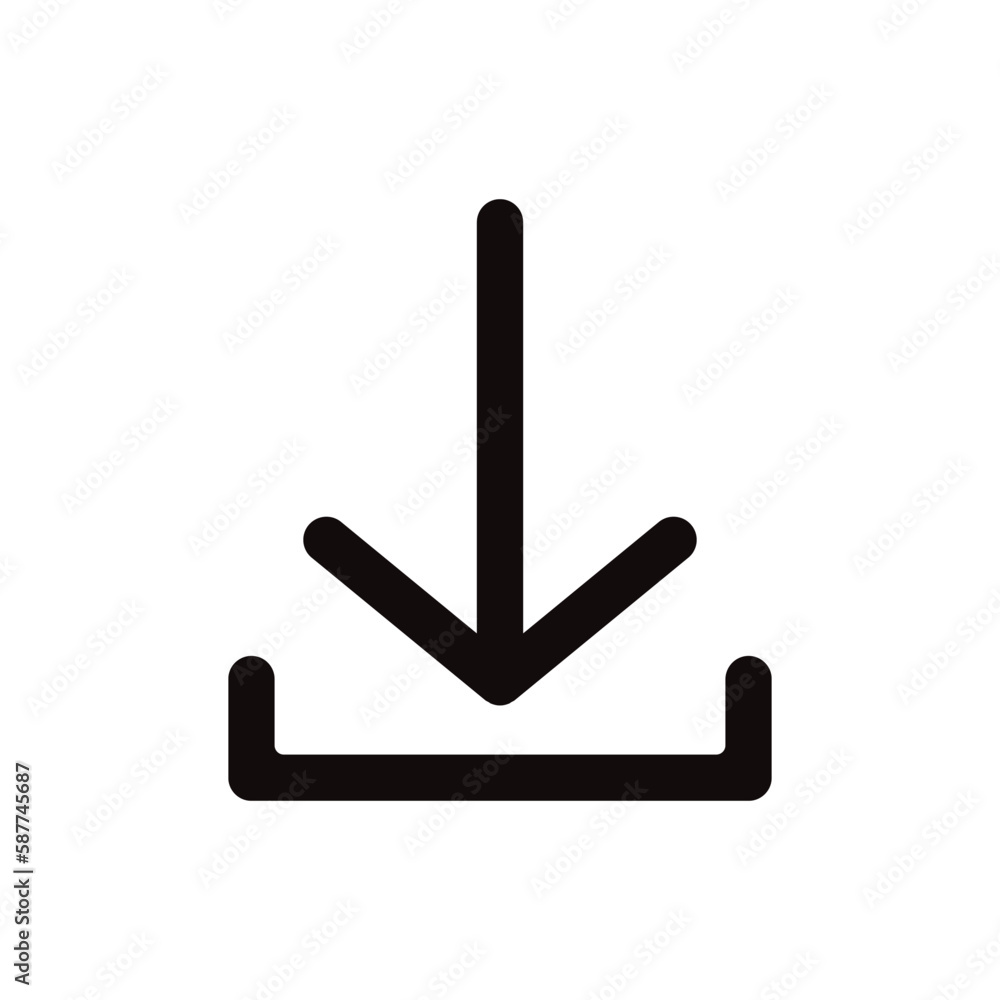 Download arrow vector icon. Upload flat sign design. Download symbol pictogram. UX UI icon Download arrow vector icon. Upload flat sign design. Download symbol pictogram. UX UI icon