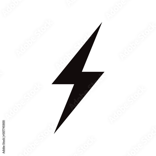 Energy vector icon. Lightning flat sign design. Energy isolated symbol pictogram. UX UI icon 