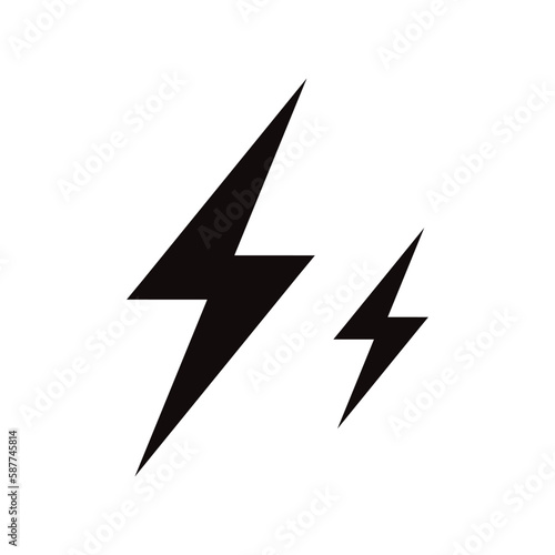 Energy vector icon. Lightning flat sign design. Energy isolated symbol pictogram. UX UI icon 