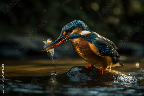 Kingfishers are a diverse group of birds, with over 90 species found throughout the world. Each species has its own unique characteristics, but in general, kingfishers are small to medium-sized birds  © krit