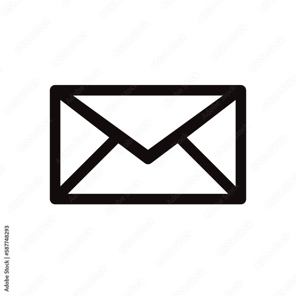Envelope vector icon. Mail flat sign design. Envelope symbol pictogram. Message icon. UX UI icon Envelope vector icon. Mail flat sign design. Envelope symbol pictogram. Message icon. UX UI icon