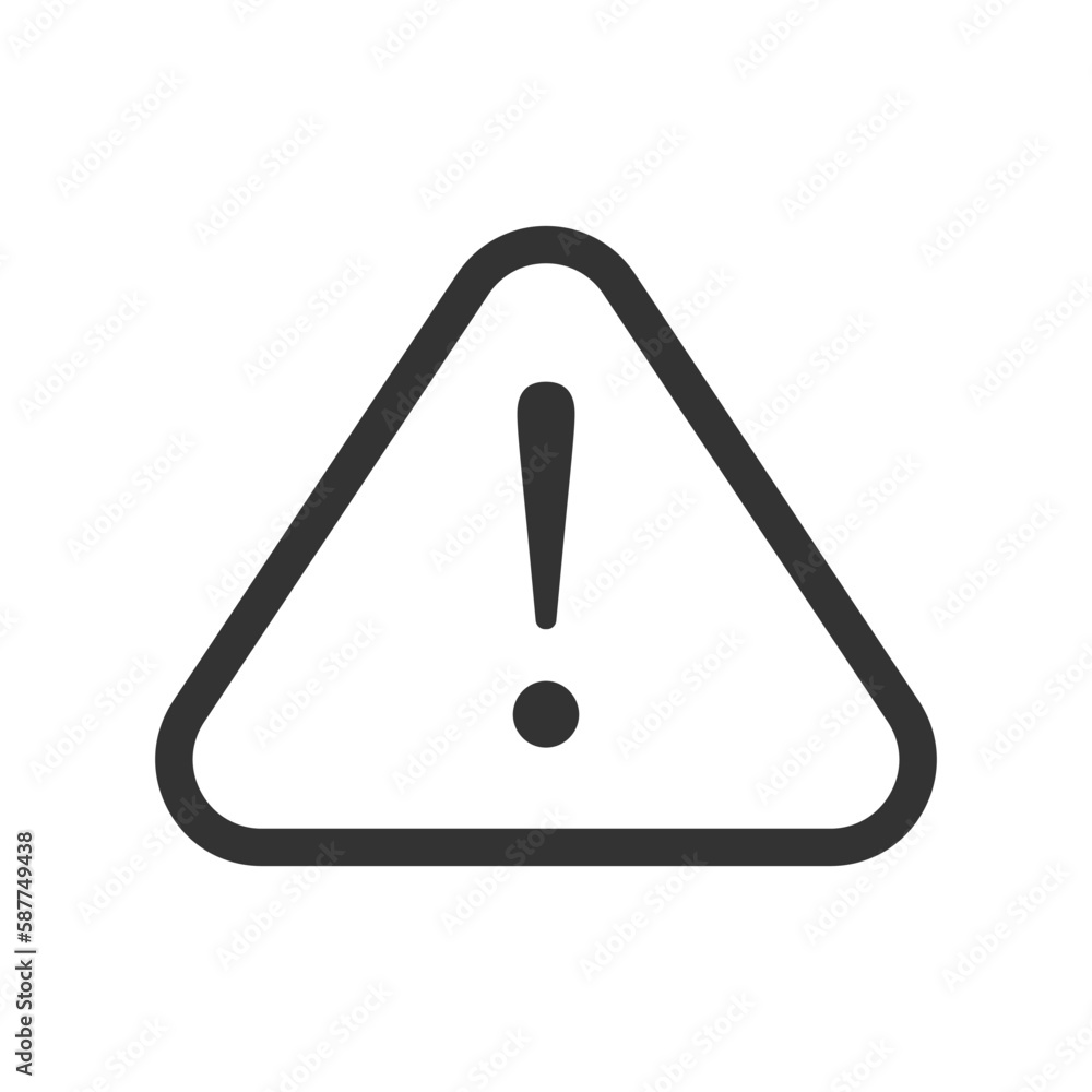 Exclamation point vector icon. Hand drawn exclamation point flat sign design. Exclamation point linear symbol pictogram. UX UI icon Exclamation point vector icon. Hand drawn exclamation point flat sign design. Exclamation point linear symbol pictogram. UX UI icon
