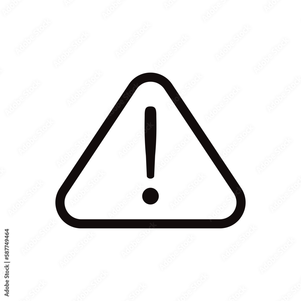 Exclamation point vector icon. Hand drawn exclamation point flat sign design. Exclamation point linear symbol pictogram. UX UI icon Exclamation point vector icon. Hand drawn exclamation point flat sign design. Exclamation point linear symbol pictogram. UX UI icon