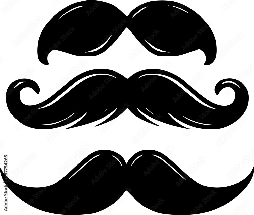 Moustache (no spelling errors found) - Minimalist and Flat Logo - Vector illustration Moustache (no spelling errors found) - Minimalist and Flat Logo - Vector illustration